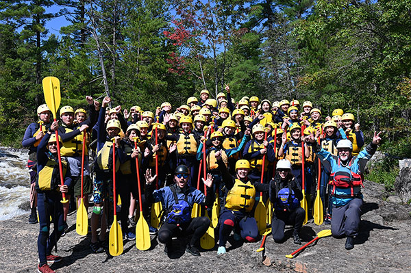 School Group Rafting on the Ottawa River